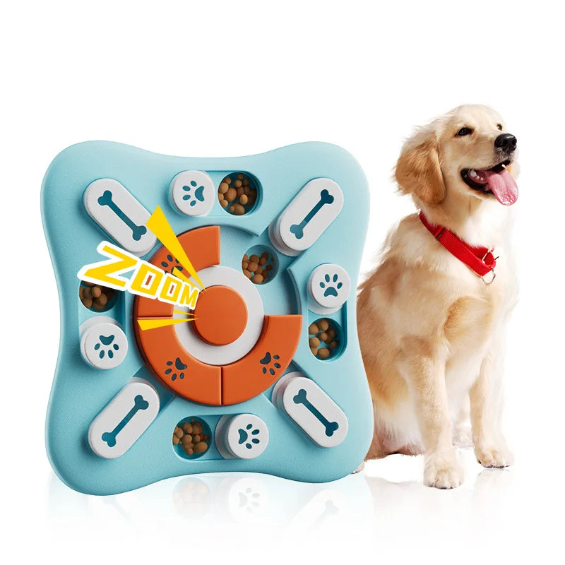 Dog Puzzle Slow Feeder – Interactive Training Bowl