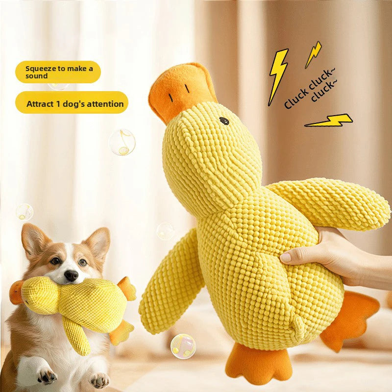 Duck Squeaky Dog Toy – Durable Chew & Play