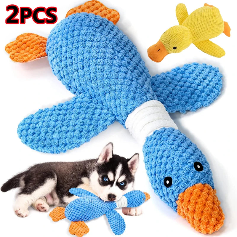 Duck Squeaky Dog Toy – Durable Chew & Play