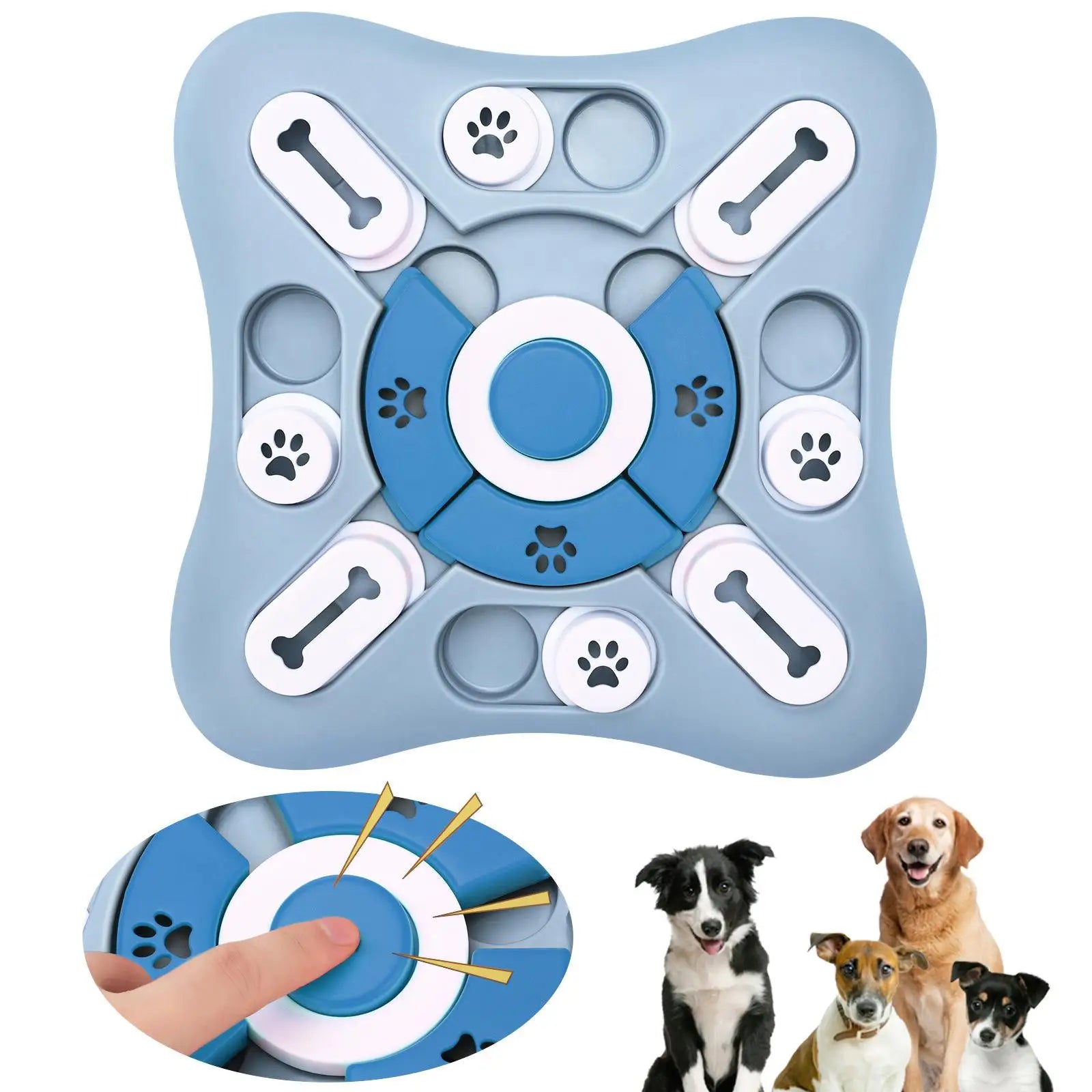 Dog Puzzle Slow Feeder – Interactive Training Bowl
